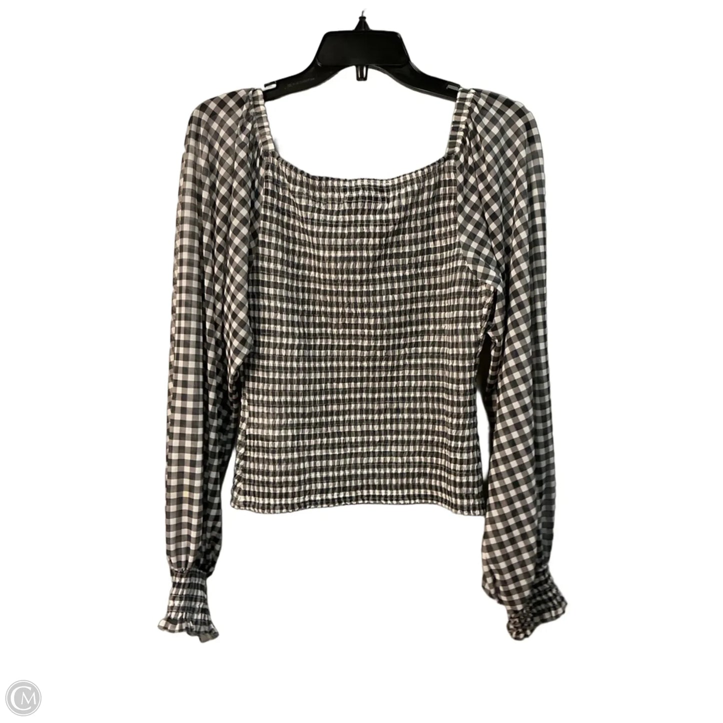 Top Long Sleeve By Anthropologie In Grey, Size: S