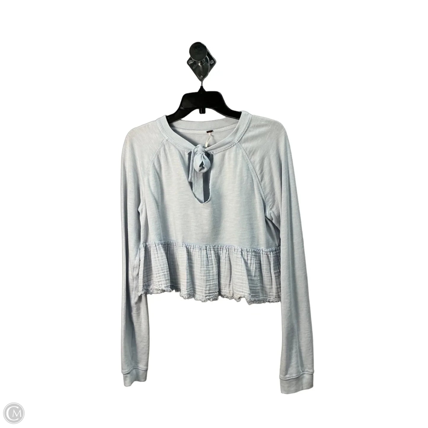 Top Long Sleeve Basic By Free People In Blue, Size: M
