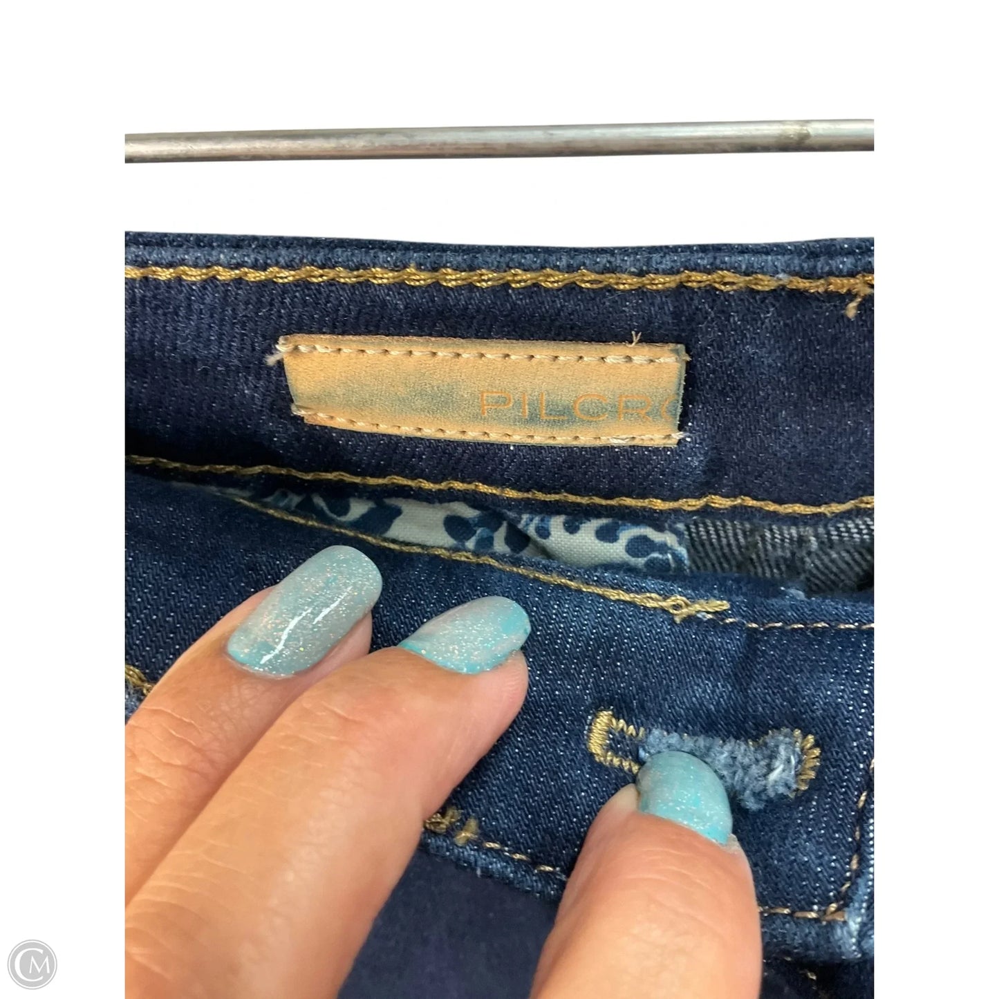 Skirt Maxi By Pilcro In Blue Denim, Size: 4