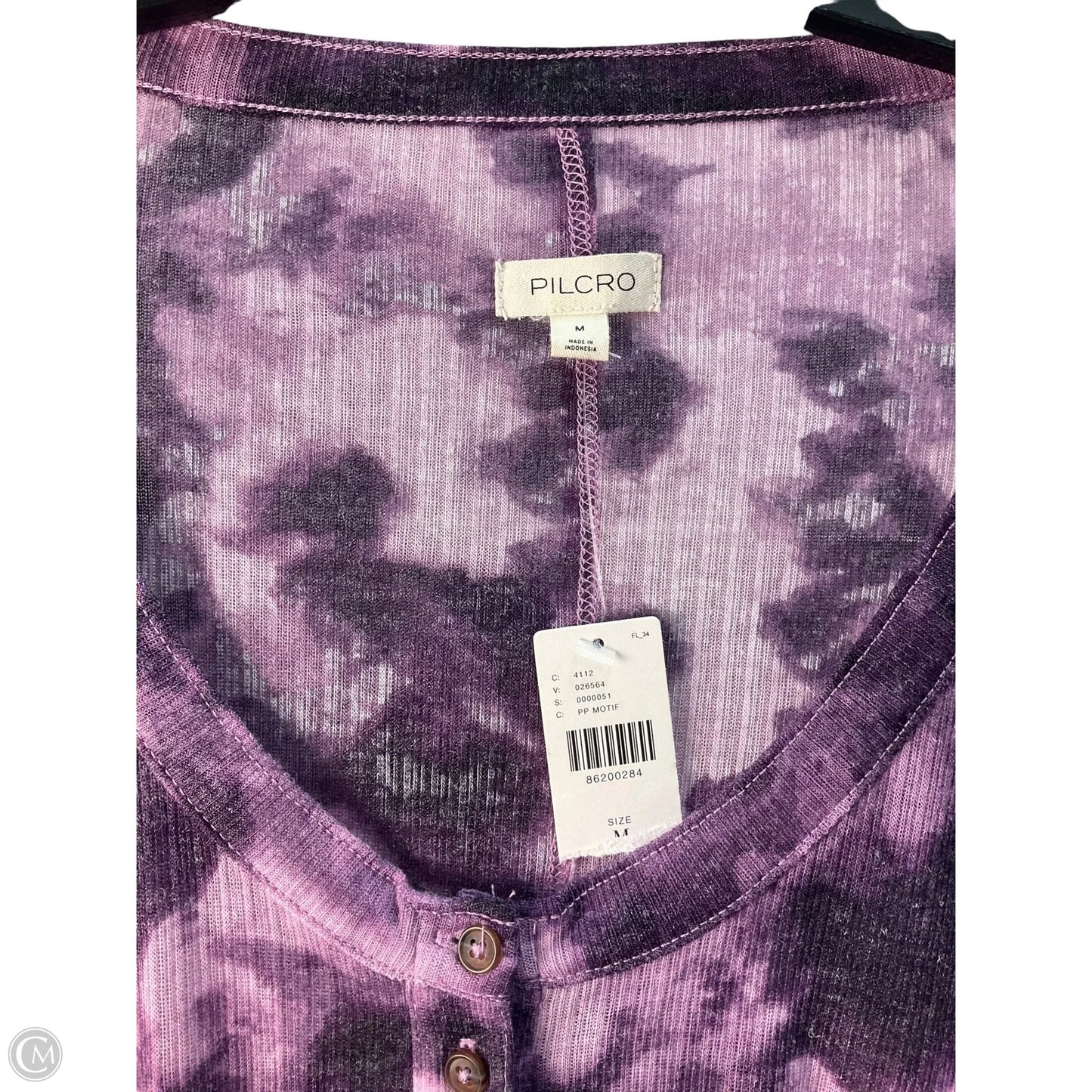 Top Long Sleeve By Pilcro In Purple, Size: M