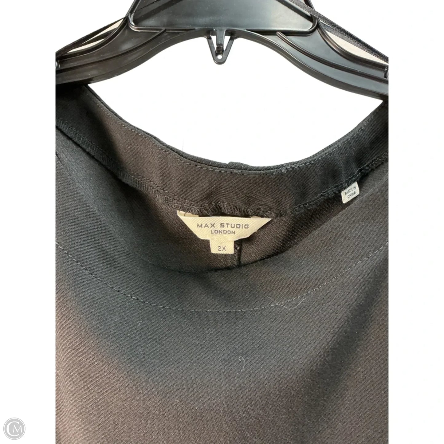 Top Long Sleeve By Max Studio In Black, Size: 2x