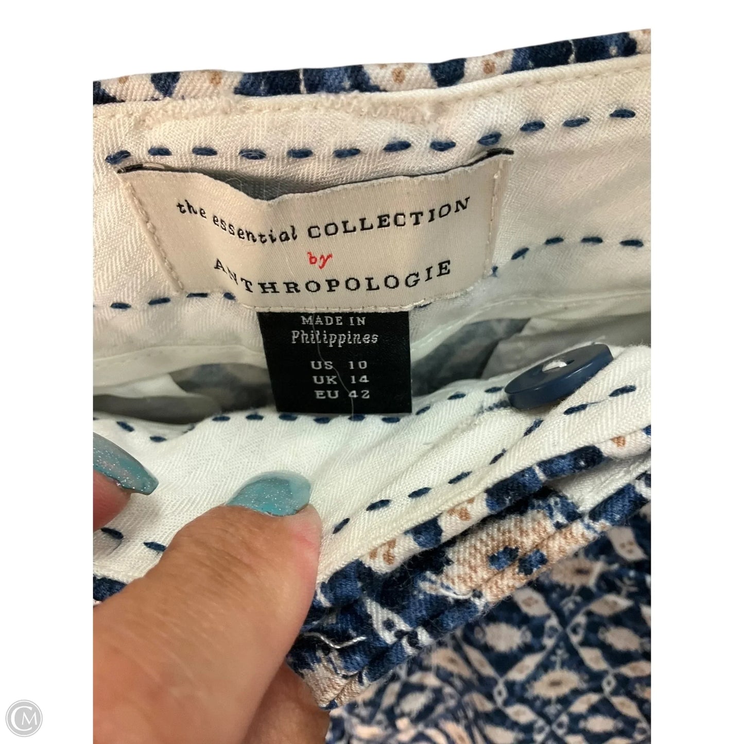 Pants Dress By Anthropologie In Blue, Size: 10