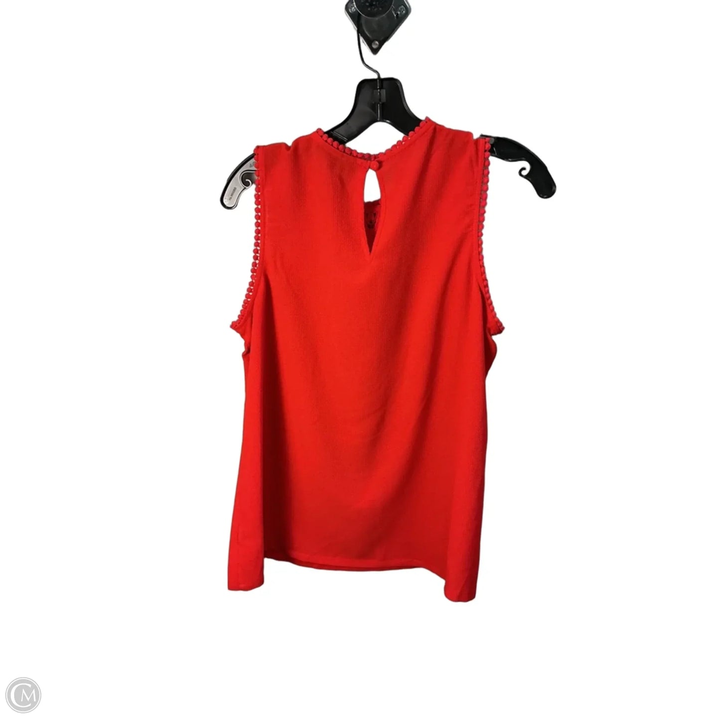 Top Sleeveless By Halogen In Red, Size: M