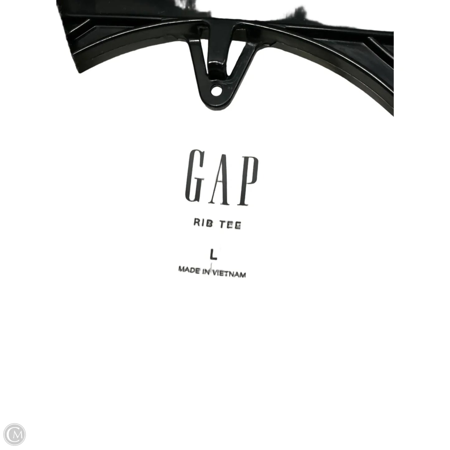 Top 3/4 Sleeve Basic By Gap In White, Size: L