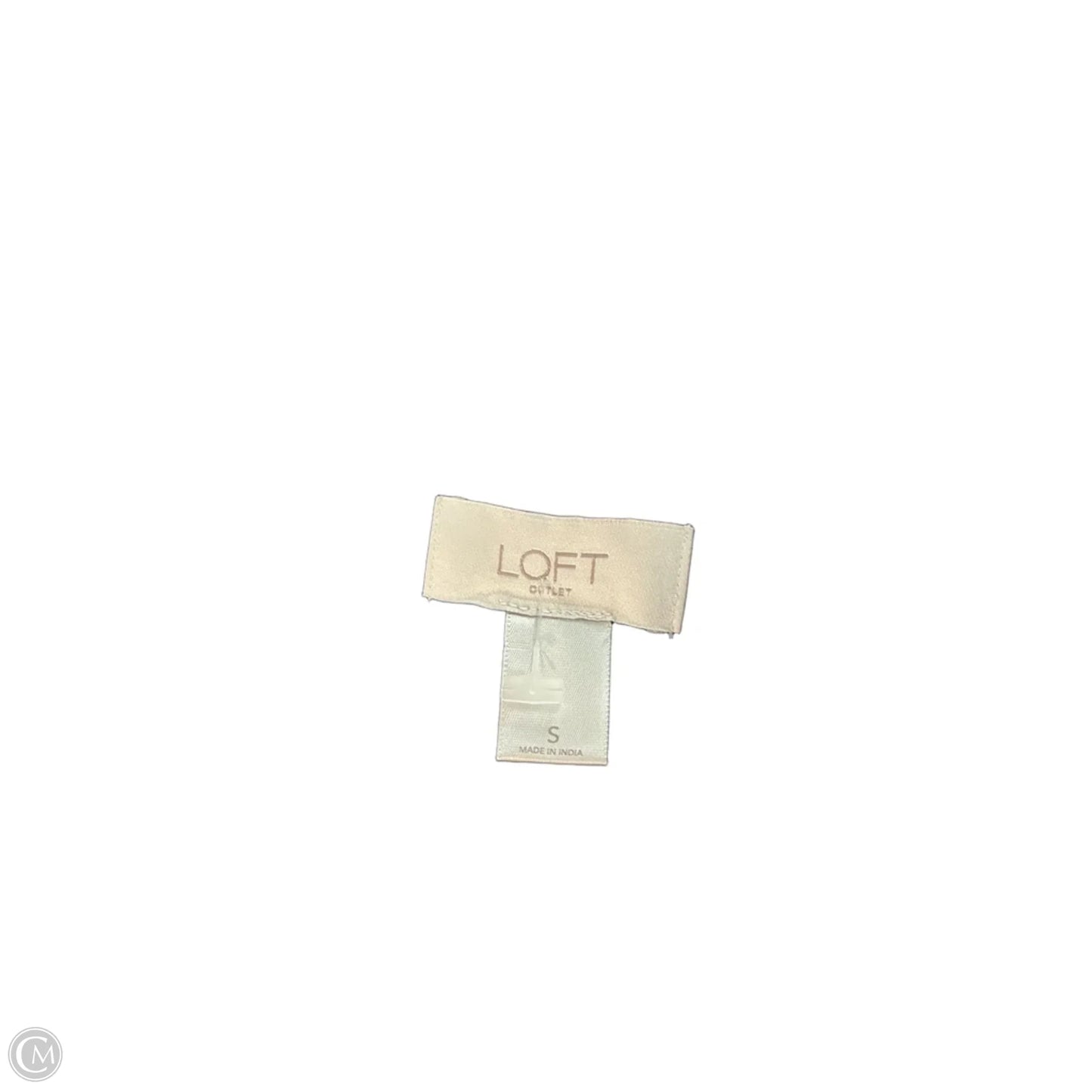 Top Sleeveless By Loft In Black, Size: S