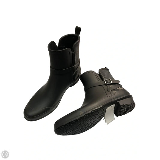 Boots Luxury Designer By Burberry In Black, Size: 9.5