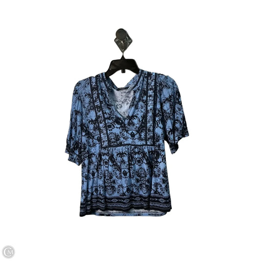 Top Long Sleeve By Lucky Brand In Blue, Size: M