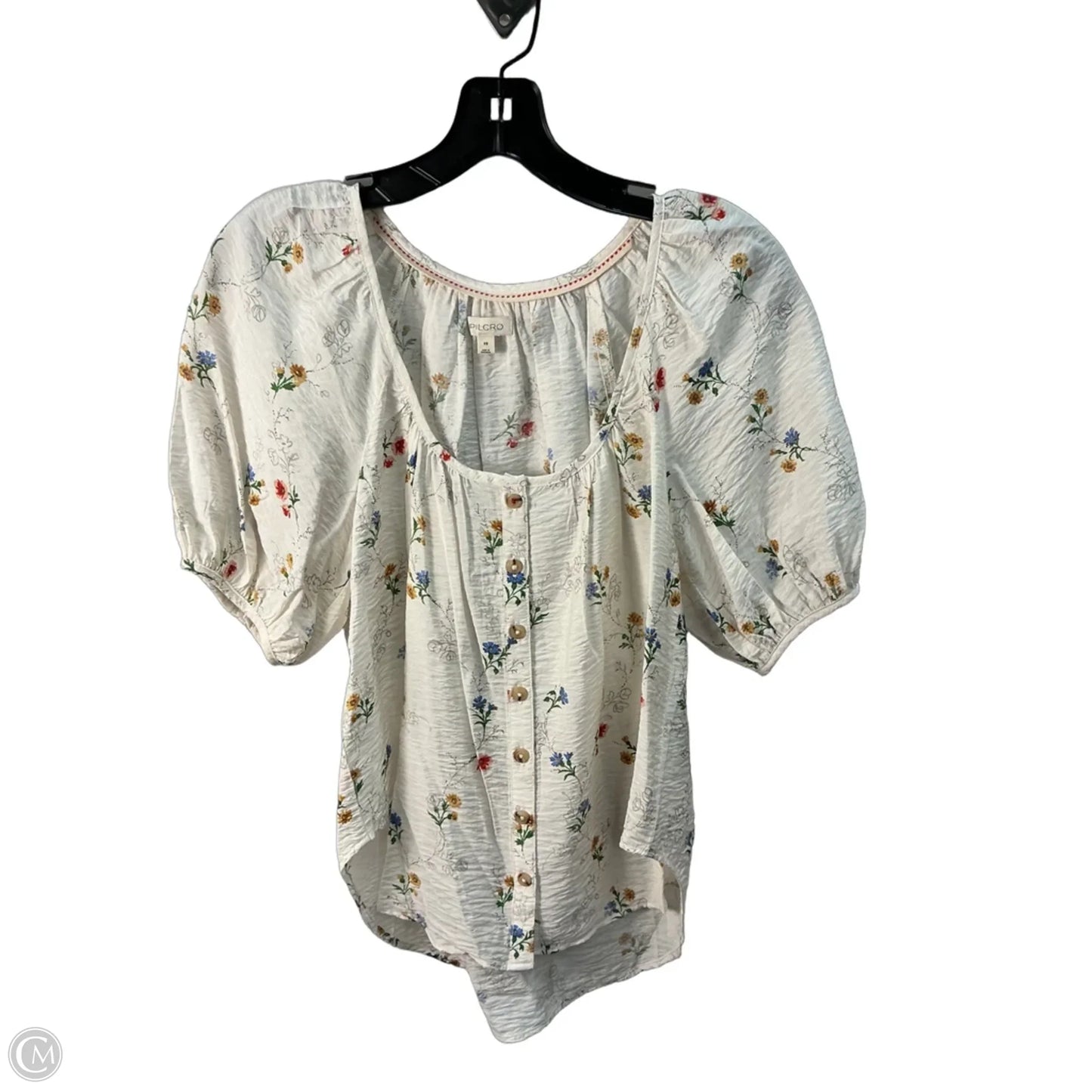 Top Short Sleeve By Pilcro In Cream, Size: Xs