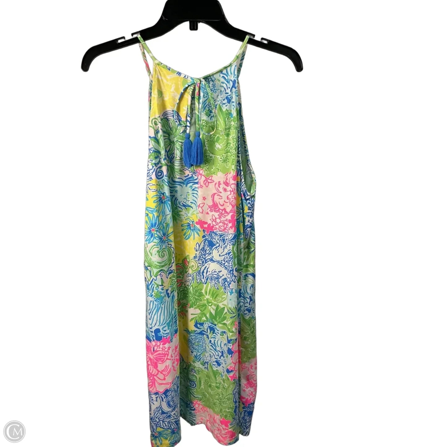 Dress Designer By Lilly Pulitzer In Green & Pink, Size: M