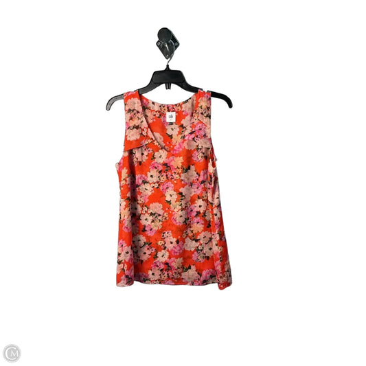 Top Sleeveless By Cabi In Orange, Size: S