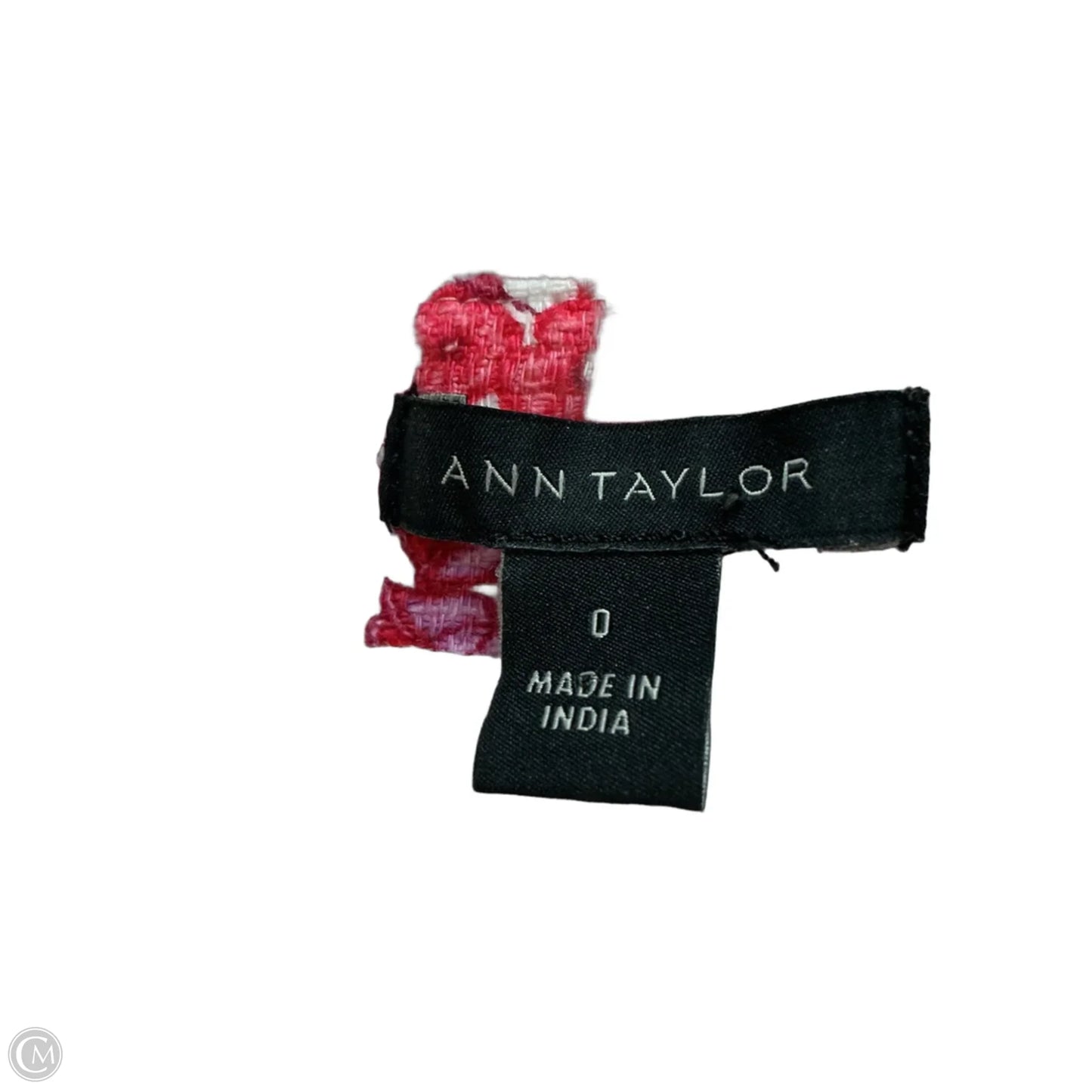 Dress Casual Midi By Ann Taylor In Cream & Red, Size: Xs