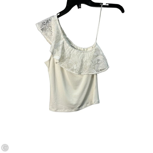 Top Sleeveless By Heartloom In White, Size: M