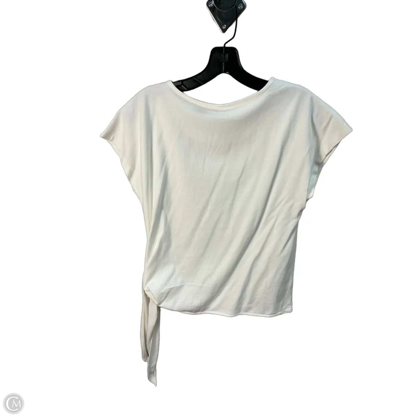 Top Short Sleeve By Loft In Cream, Size: M