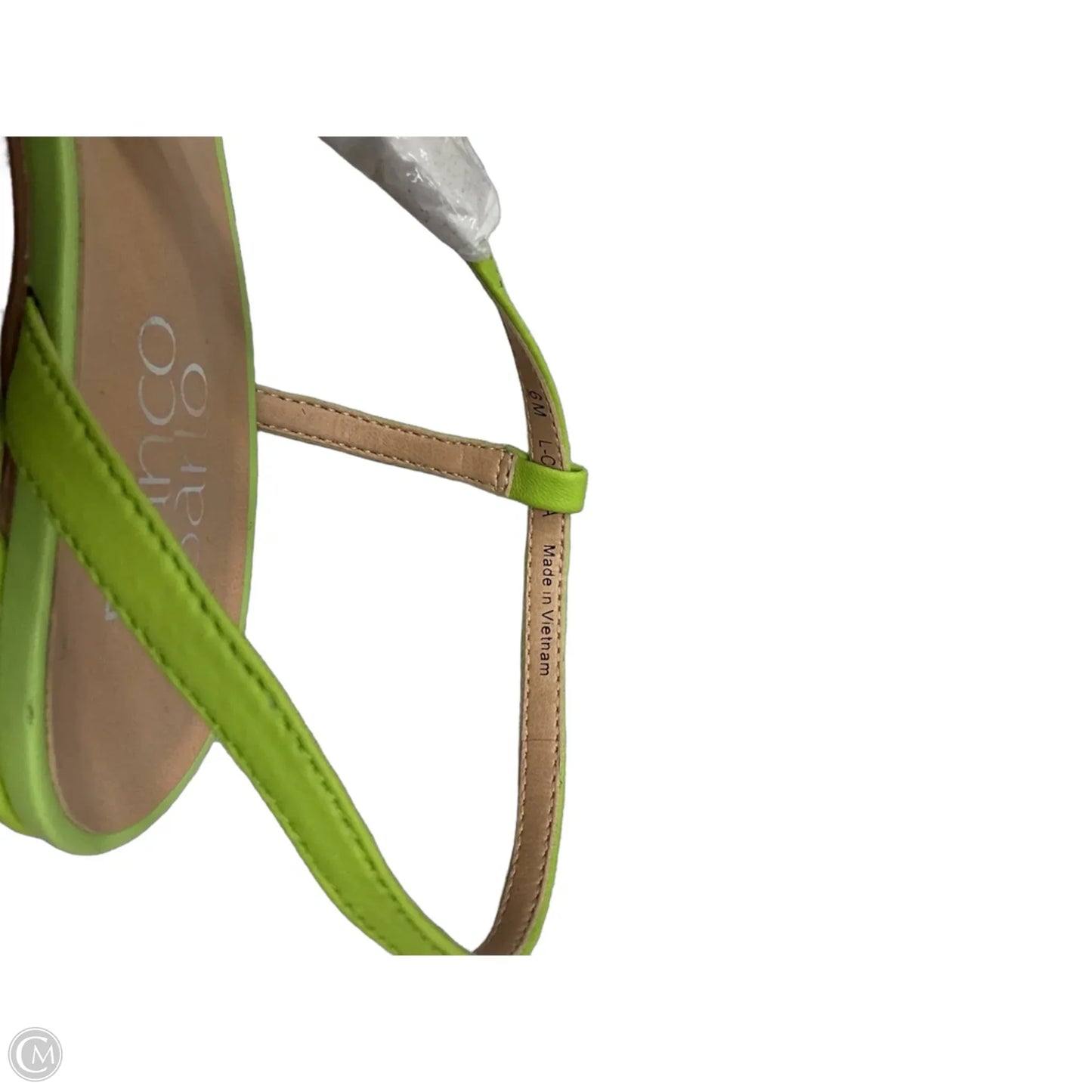 Sandals Heels Block By Franco Sarto In Green, Size: 6