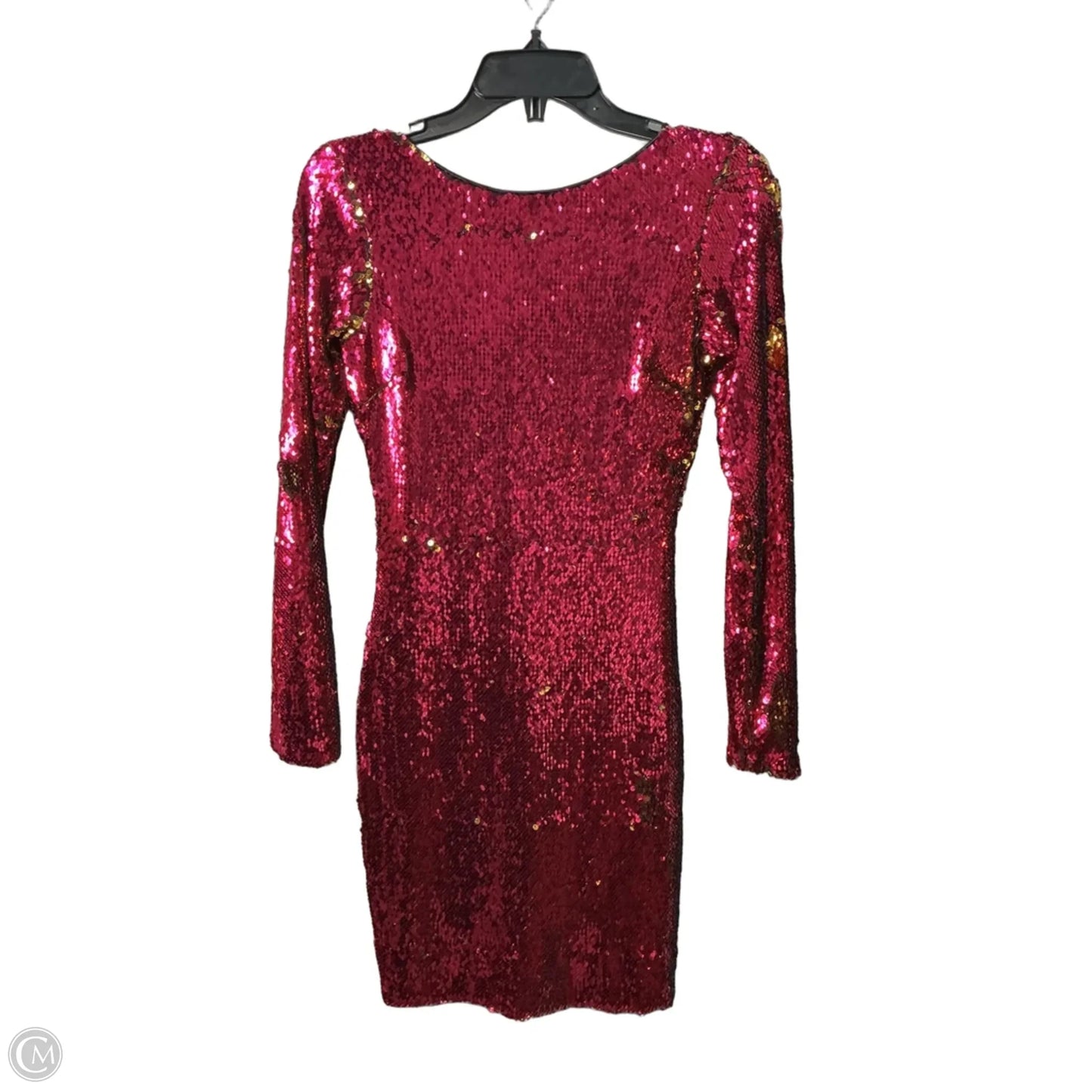 Dress Party Midi By Dress The Population In Pink, Size: S