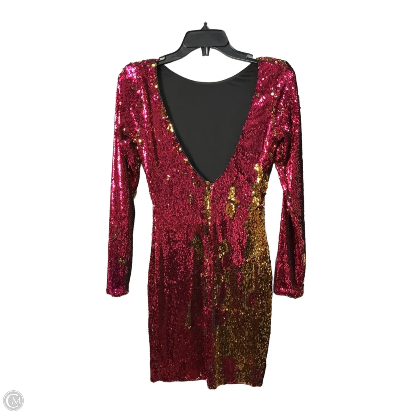 Dress Party Midi By Dress The Population In Pink, Size: S
