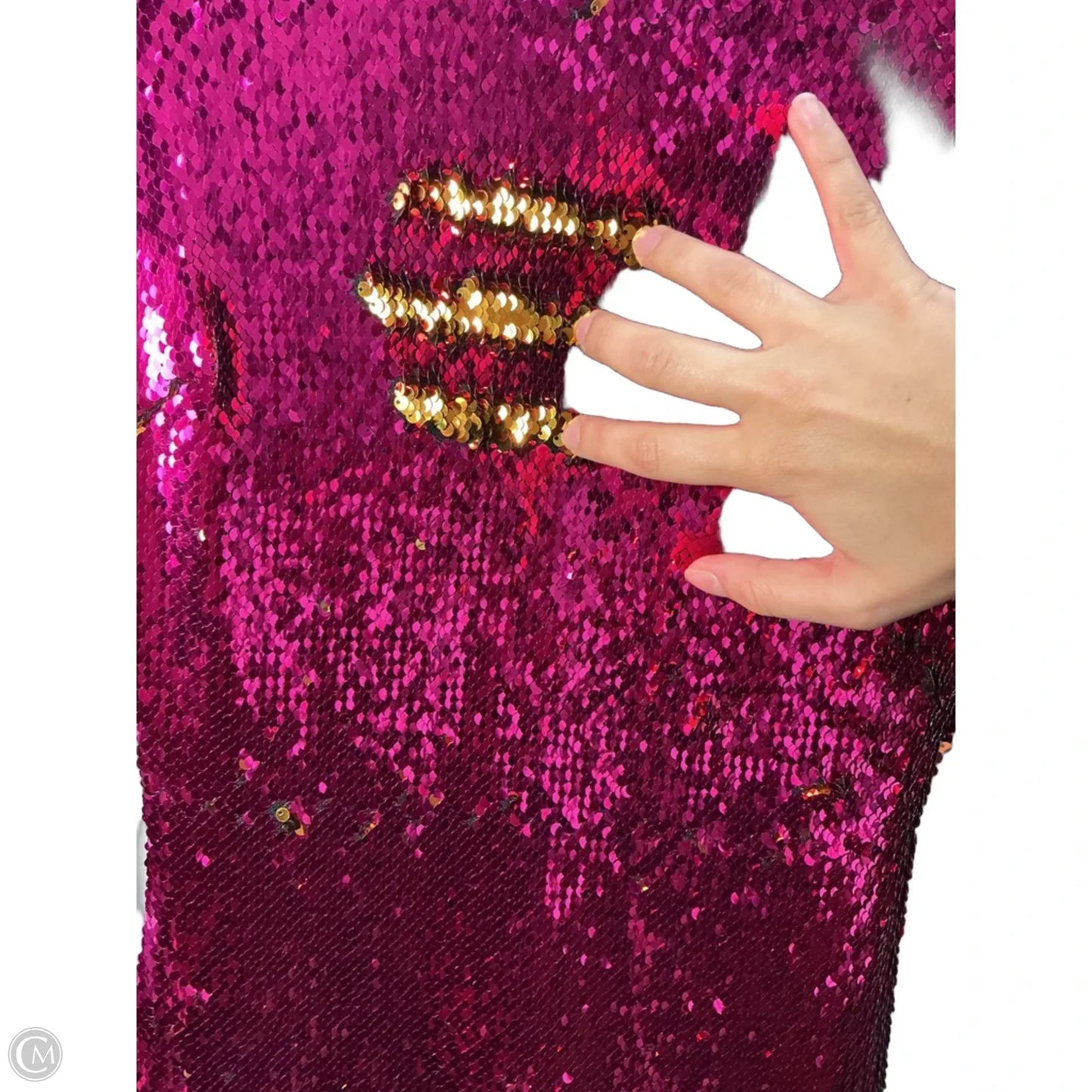 Dress Party Midi By Dress The Population In Pink, Size: S