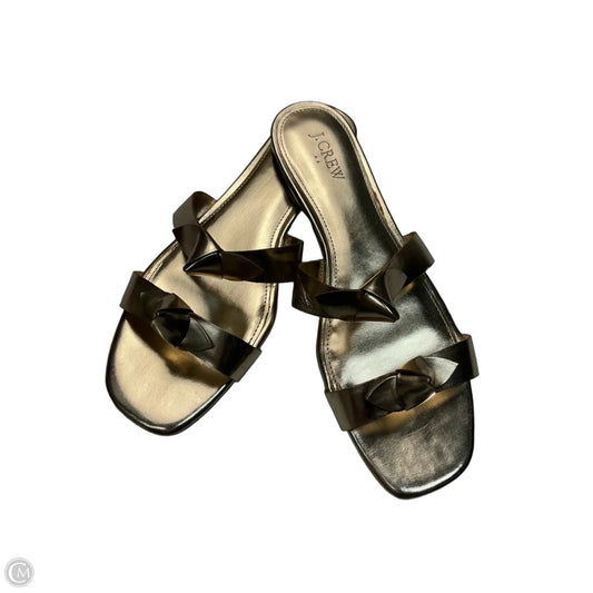 Sandals Flats By J. Crew In Gold, Size: 10