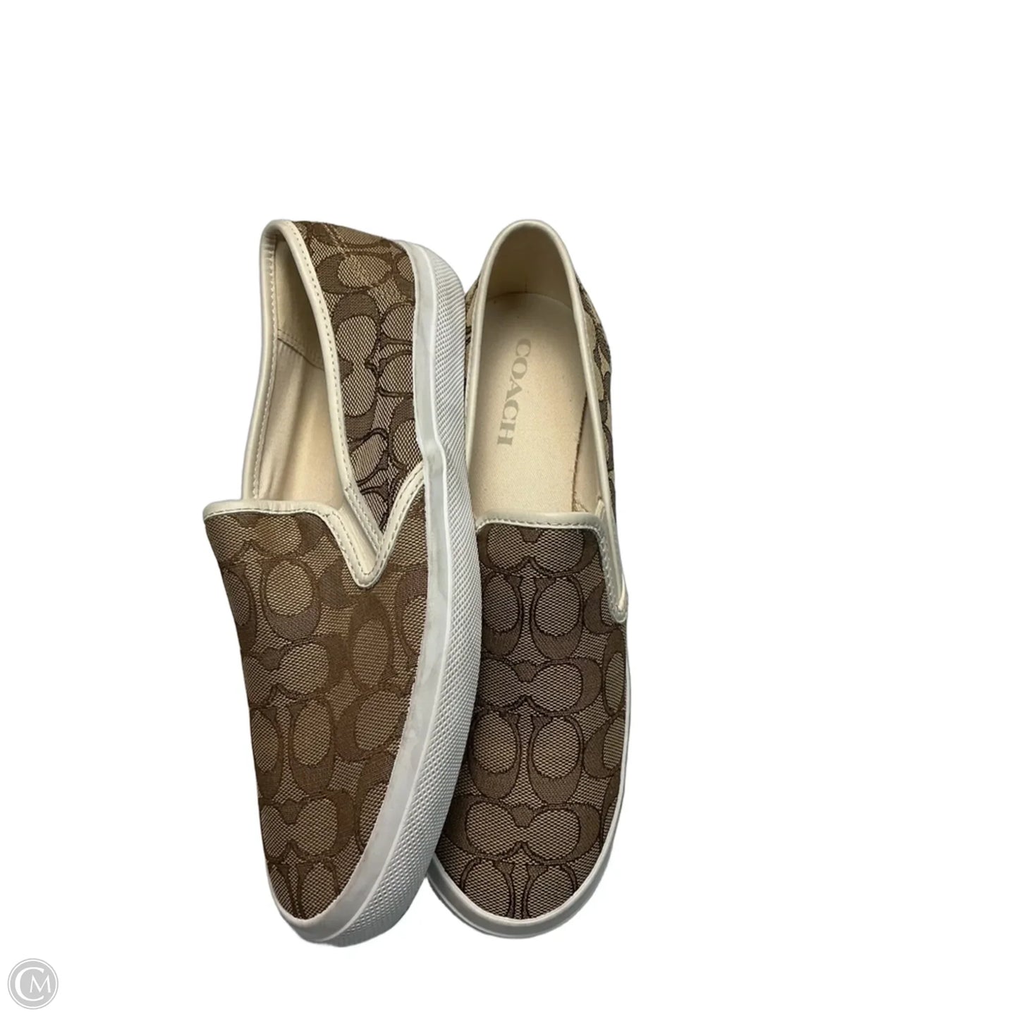 Shoes Designer By Coach In Tan, Size: 9.5