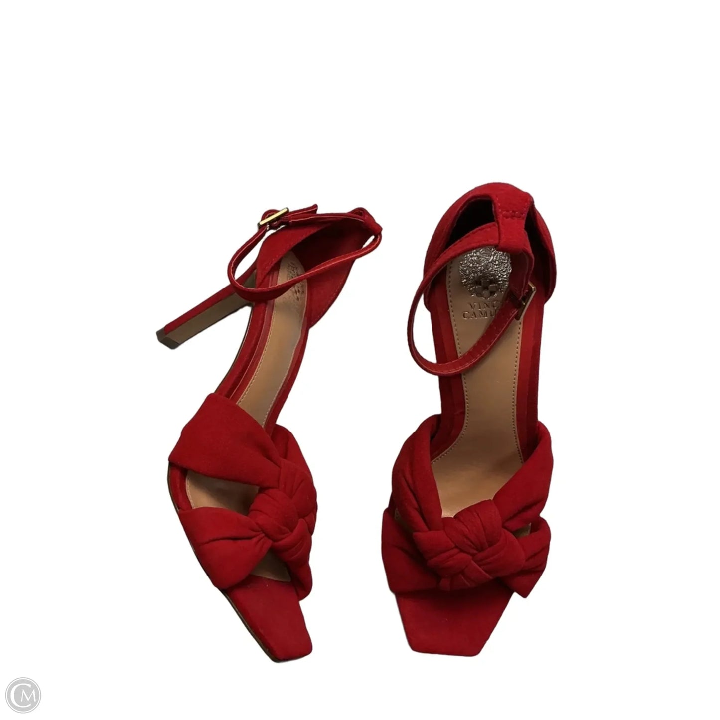 Sandals Heels Stiletto By Vince Camuto In Red, Size: 9