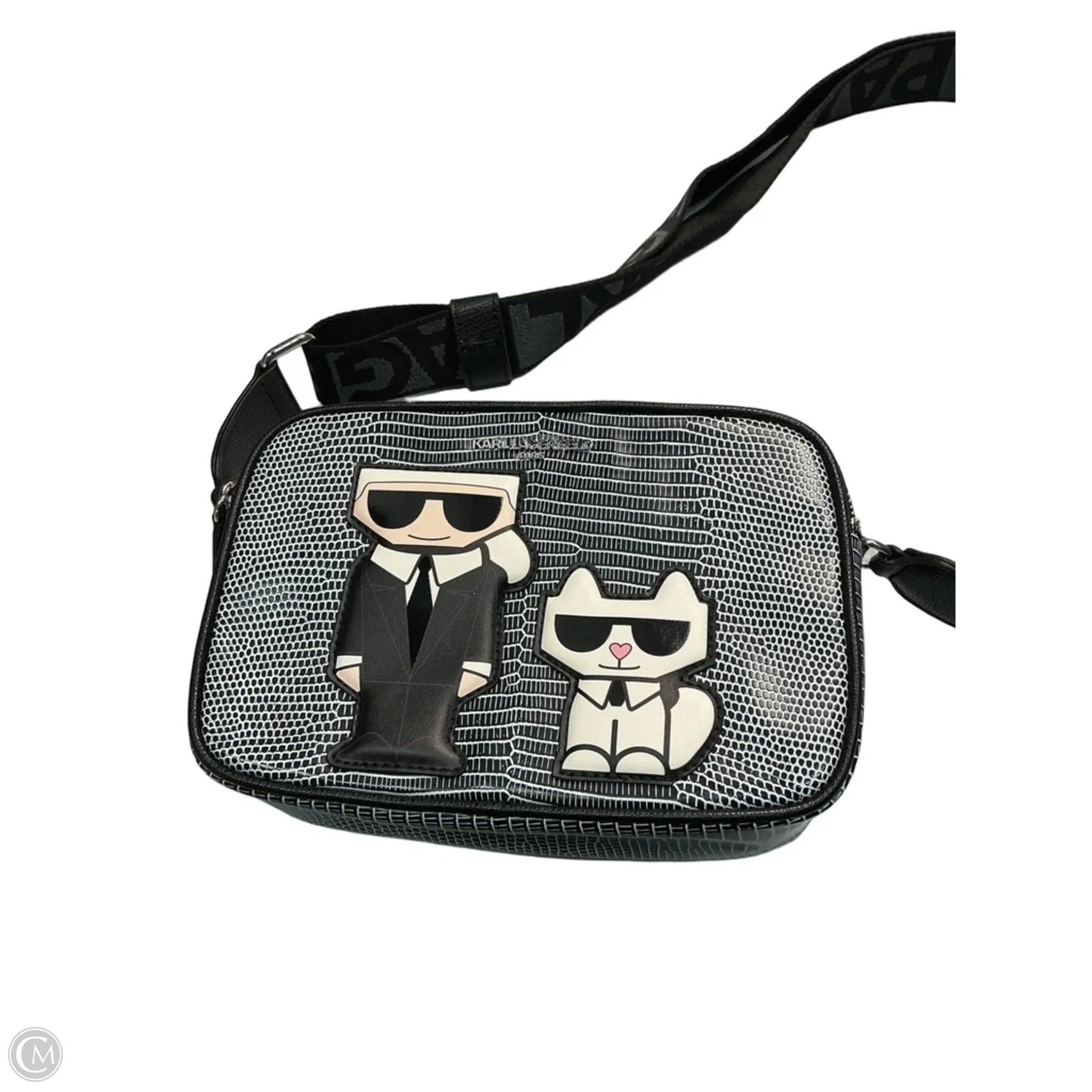 Crossbody Designer By Karl Lagerfeld, Size: Medium