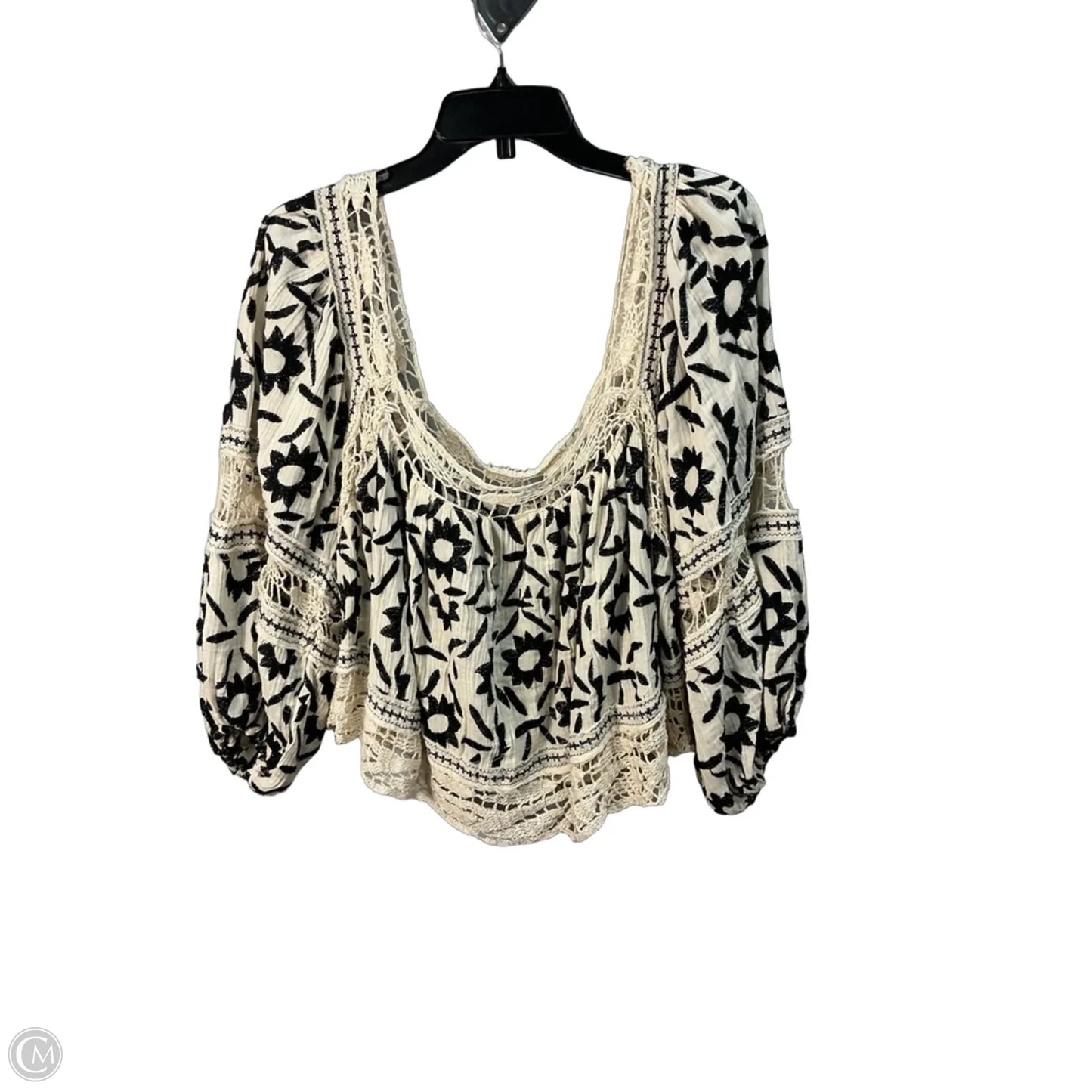 Top Long Sleeve By Free People In Cream, Size: L