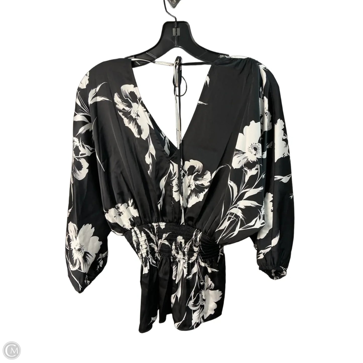 Top Long Sleeve By White House Black Market In Black, Size: Xs