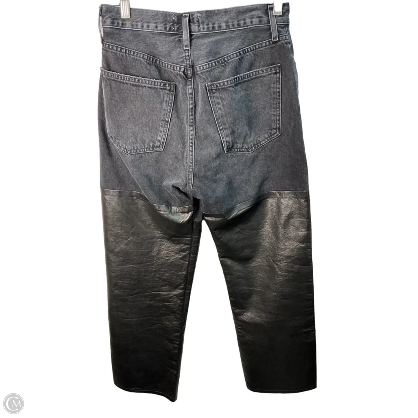 Jeans Straight By Agolde In Black, Size: 4