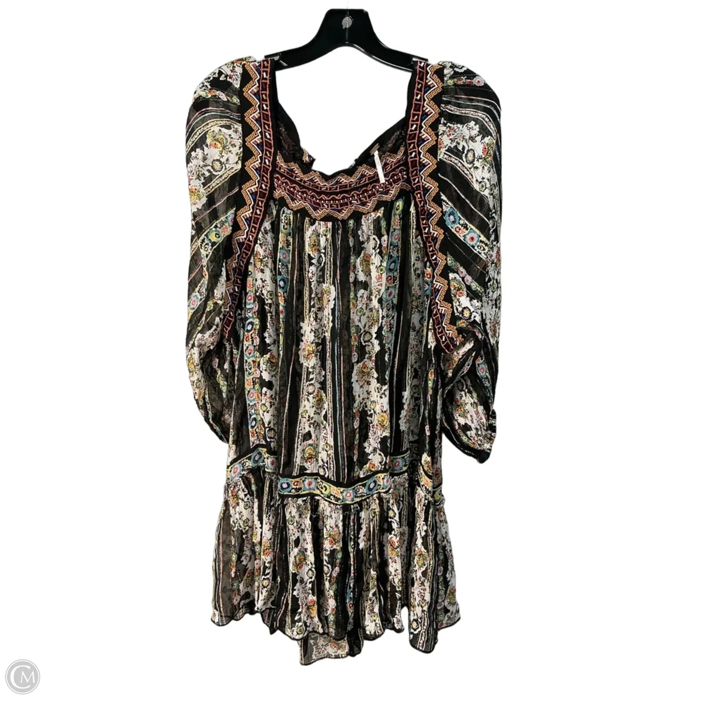 Top Long Sleeve By Free People In Black, Size: L