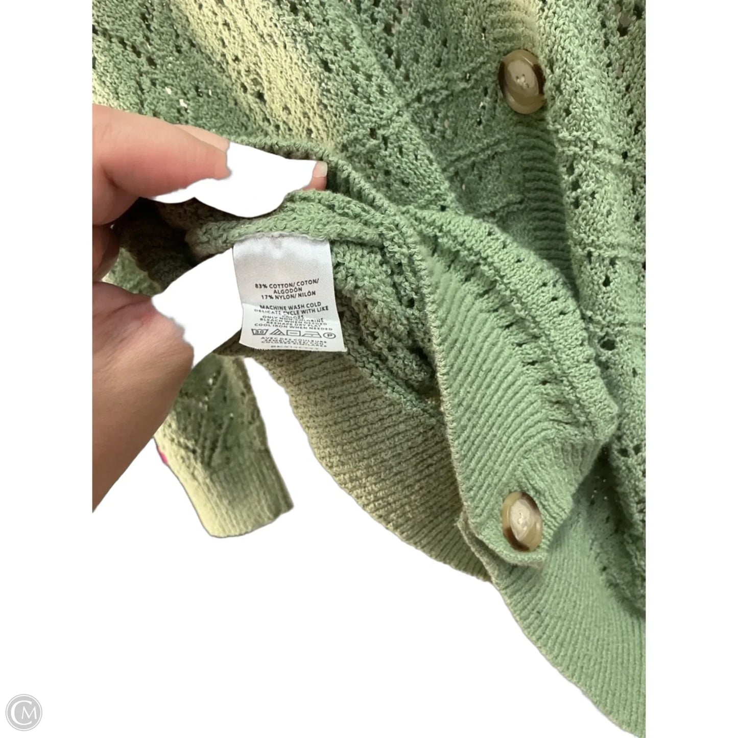 Cardigan By Loft In Green, Size: Xl