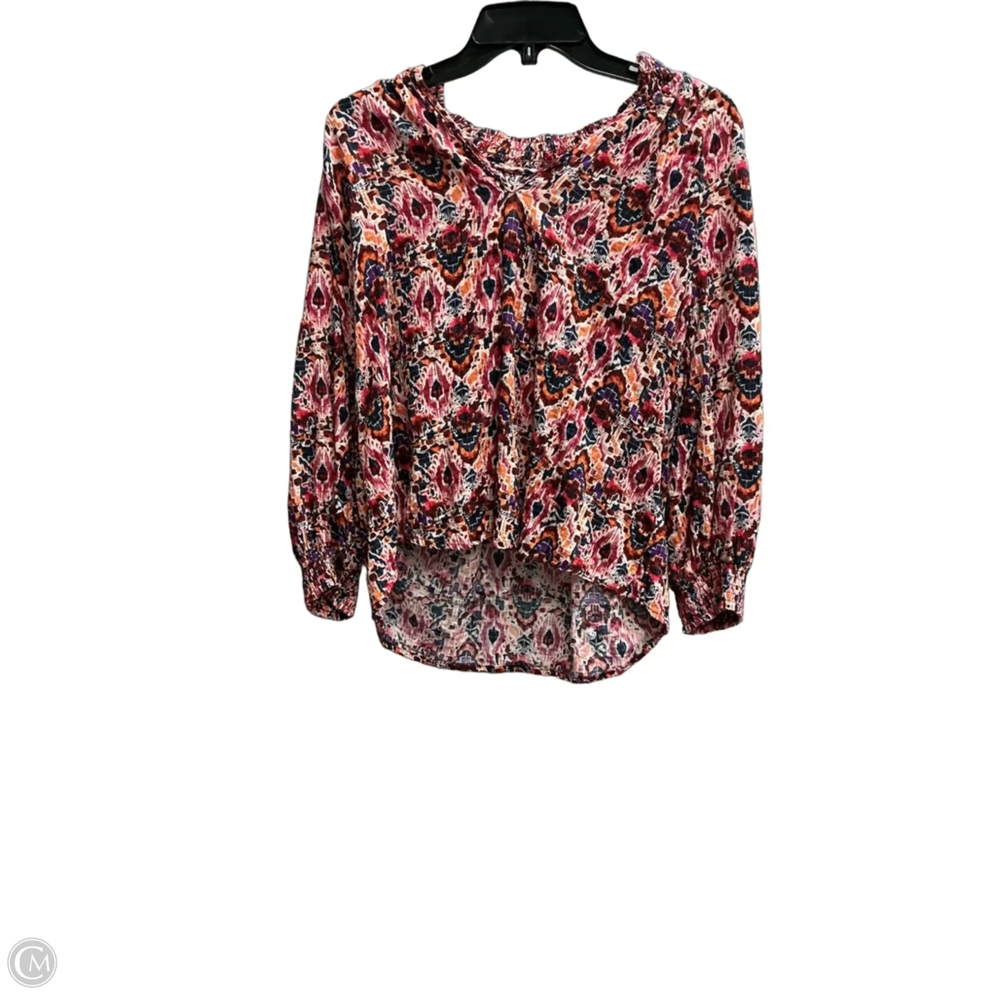 Top Long Sleeve By Evereve In Red, Size: M