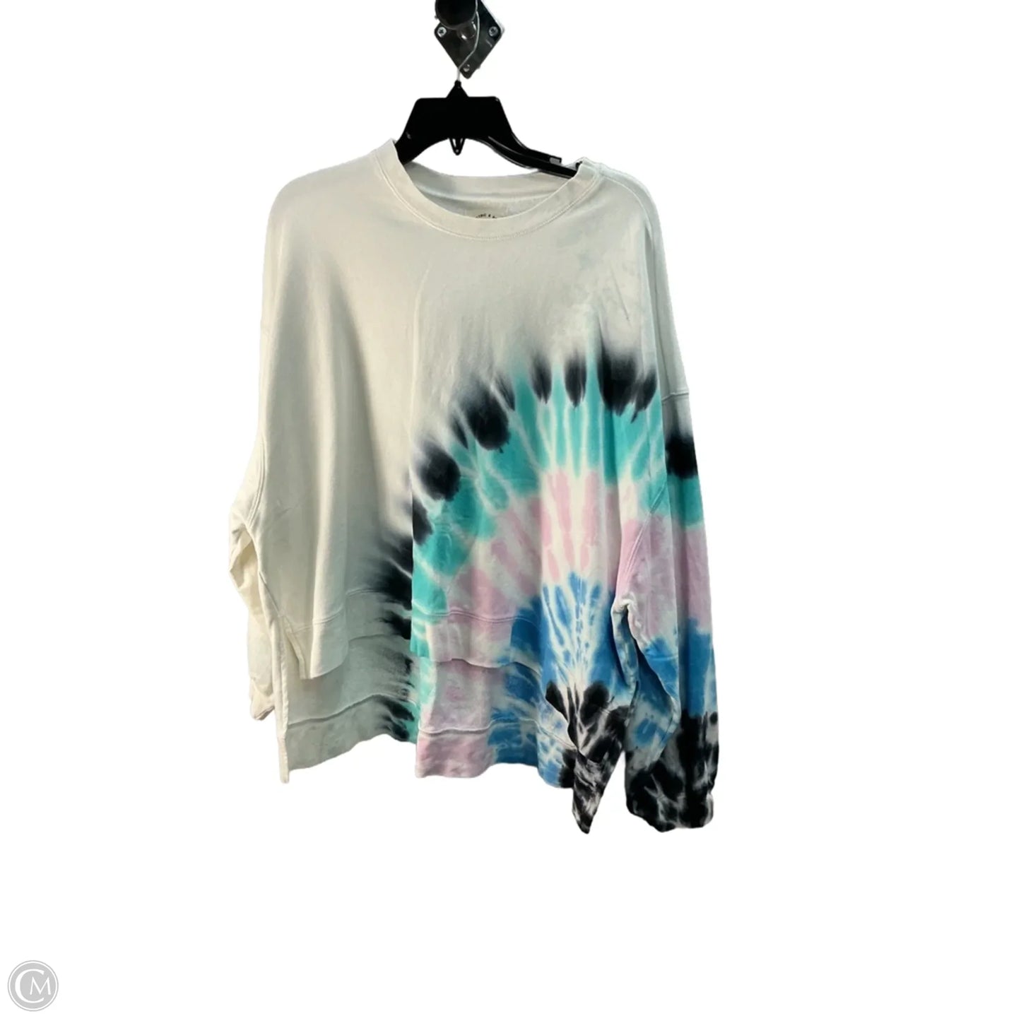 Top Long Sleeve By Electric & Rose In Tie Dye Print, Size: S