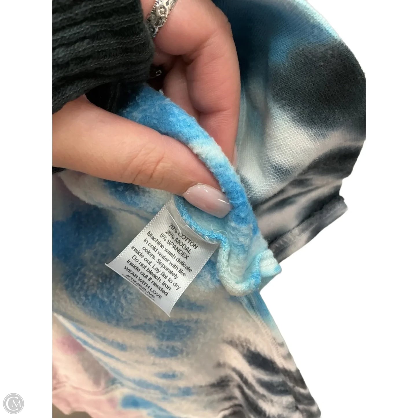 Top Long Sleeve By Electric & Rose In Tie Dye Print, Size: S