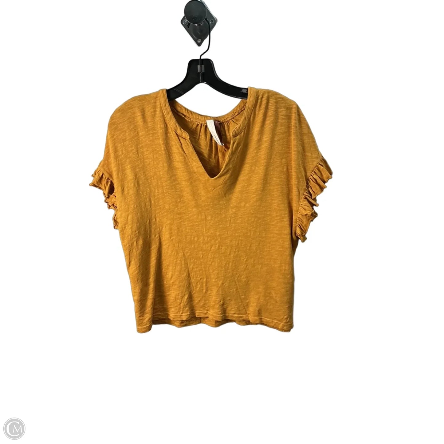 Top Short Sleeve By Pilcro In Yellow, Size: Xs