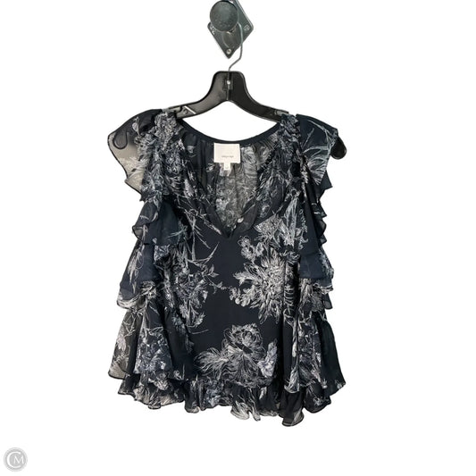 Top Sleeveless By Cinq A Sept In Blue, Size: L