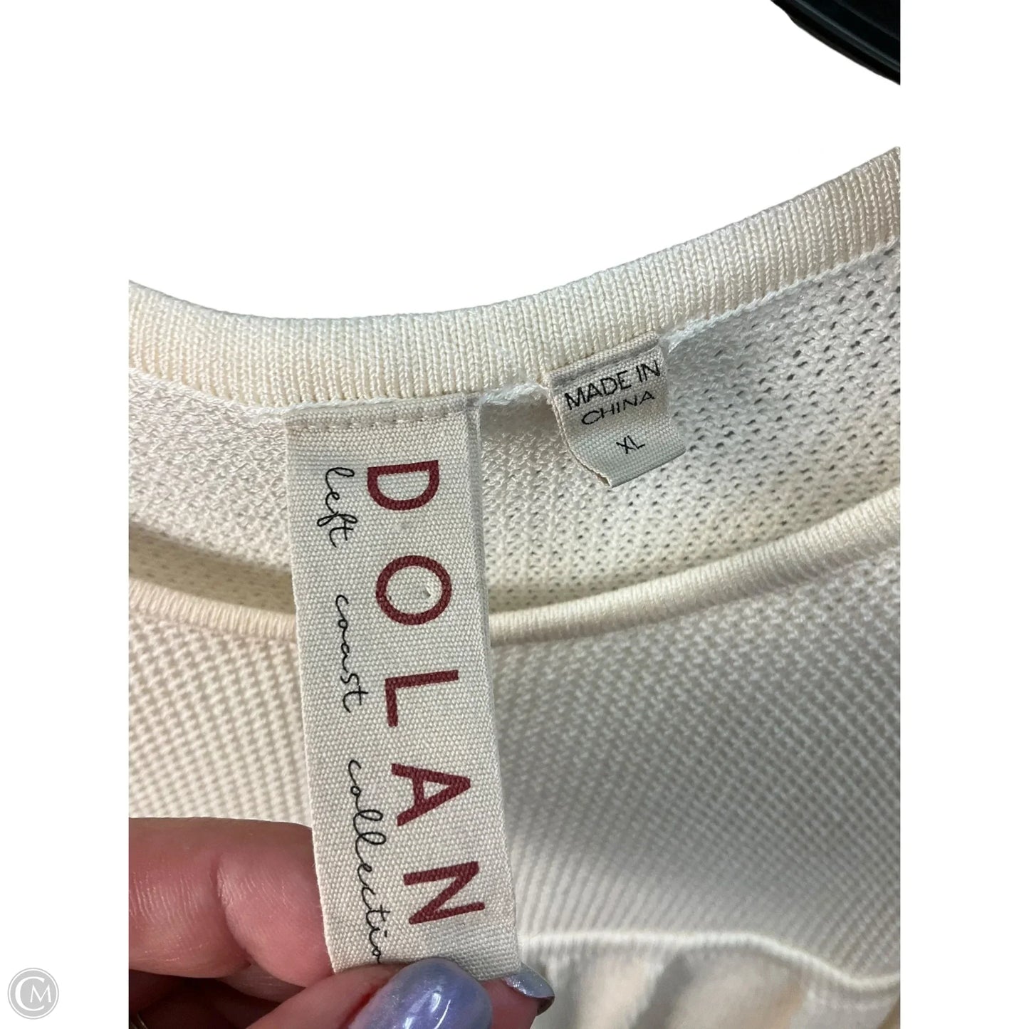 Top Sleeveless By Dolan Left Coast In Cream, Size: Xl