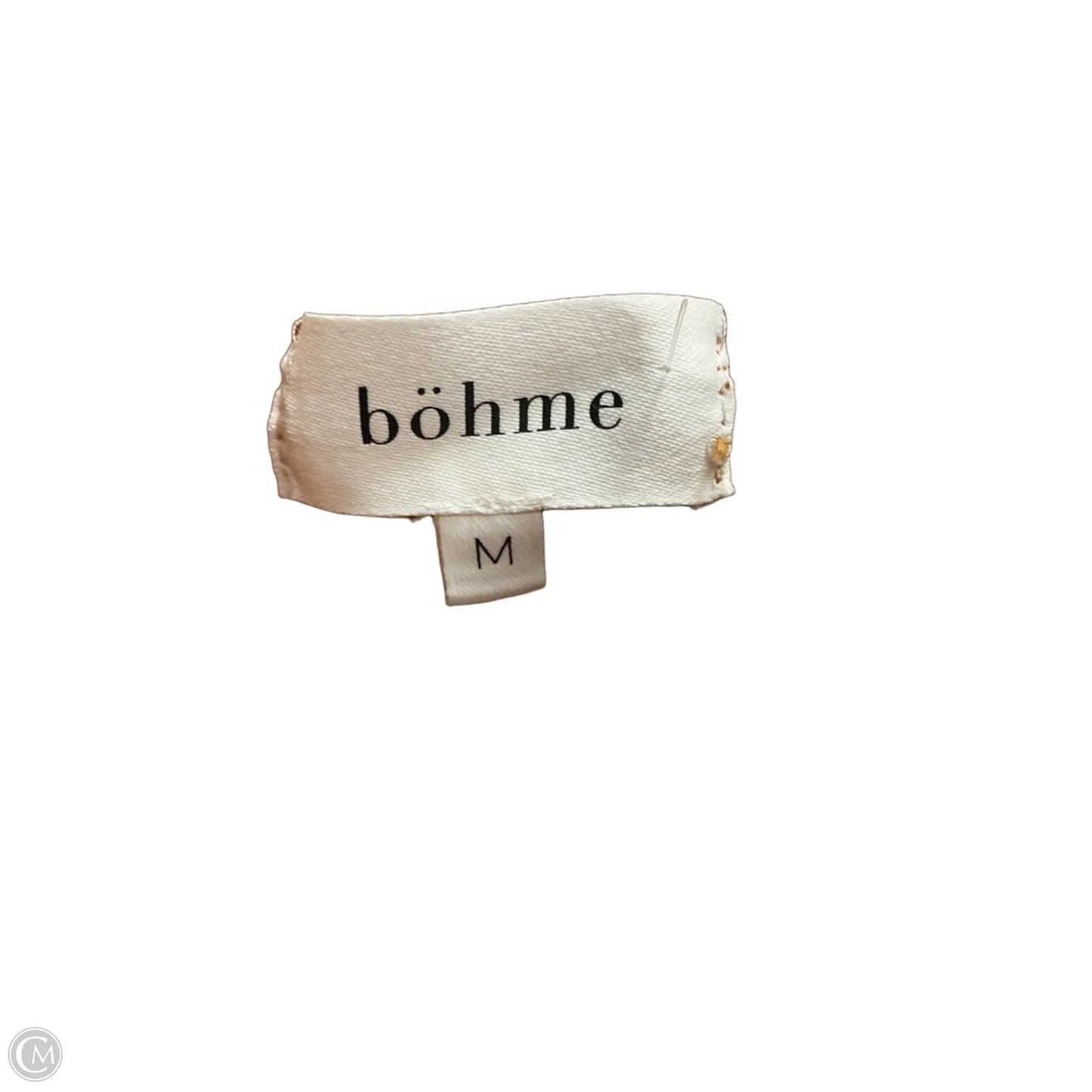 Top Short Sleeve By Bohme In Yellow, Size: M