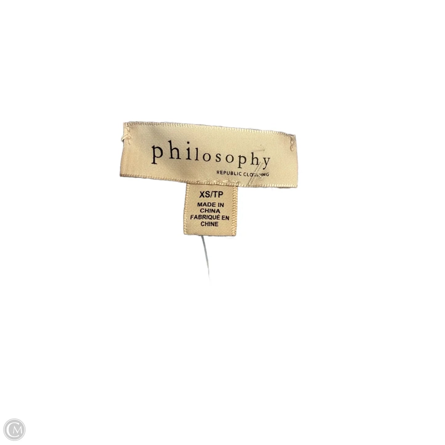 Top Short Sleeve By Philosophy In Blue, Size: Xs