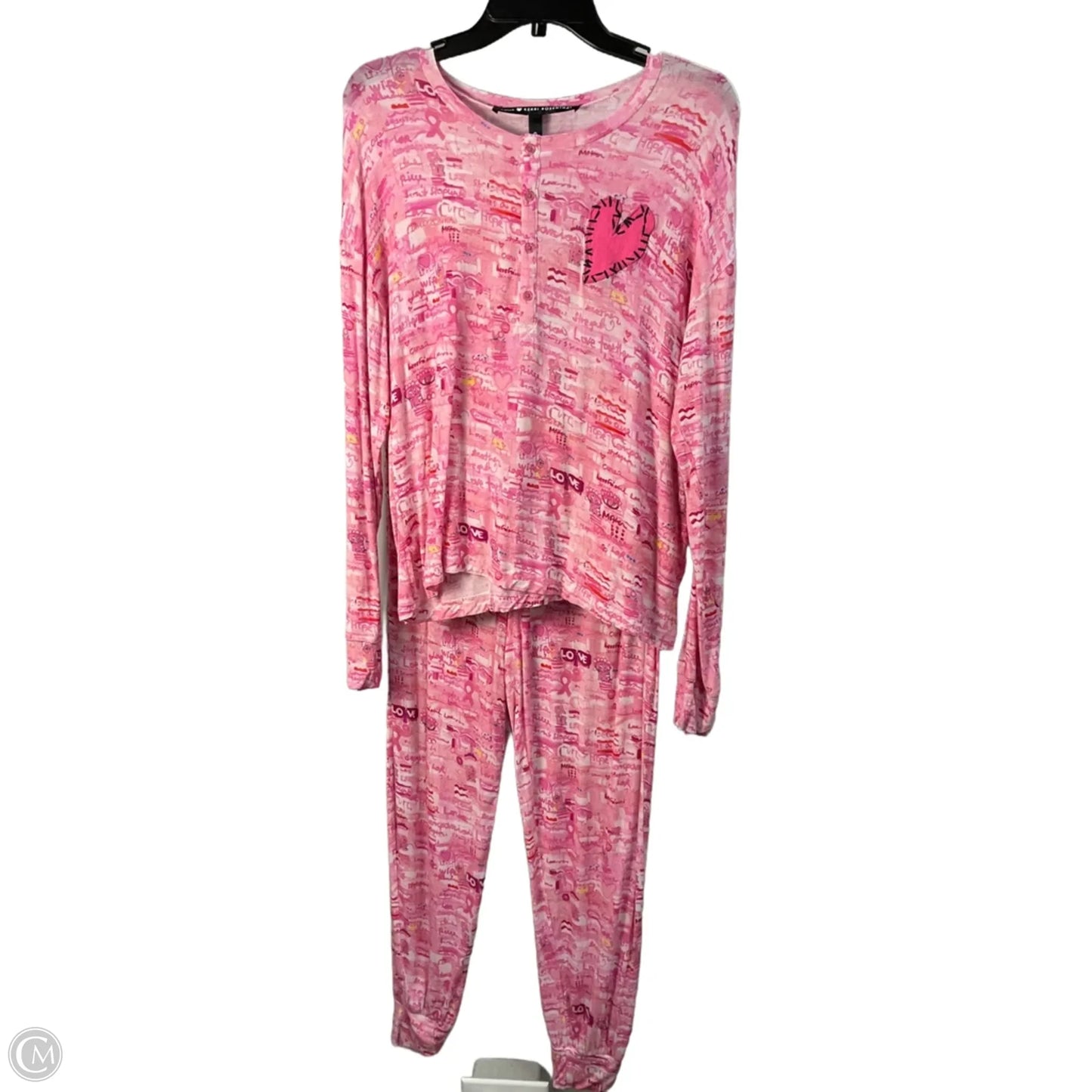 Pajamas 2pc By Kerri Rosenthal In Pink, Size: M