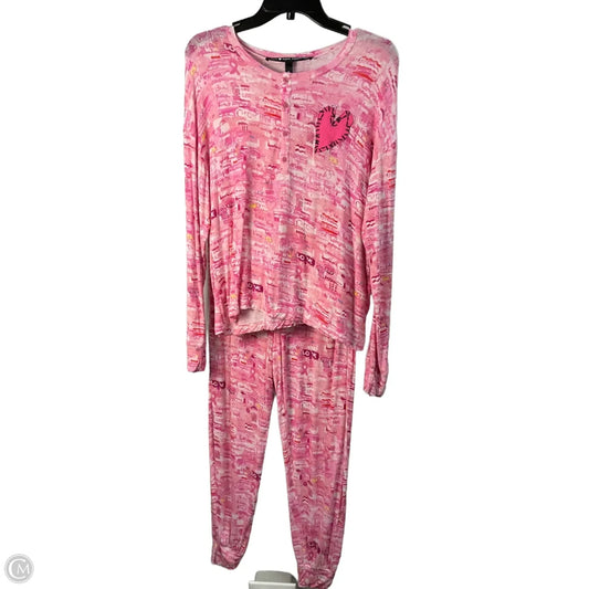 Pajamas 2pc By Kerri Rosenthal In Pink, Size: M