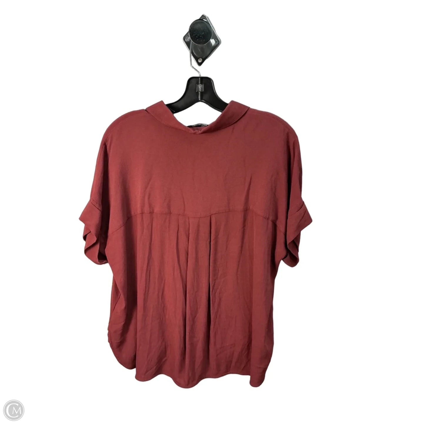 Top Short Sleeve By Madewell In Red, Size: L