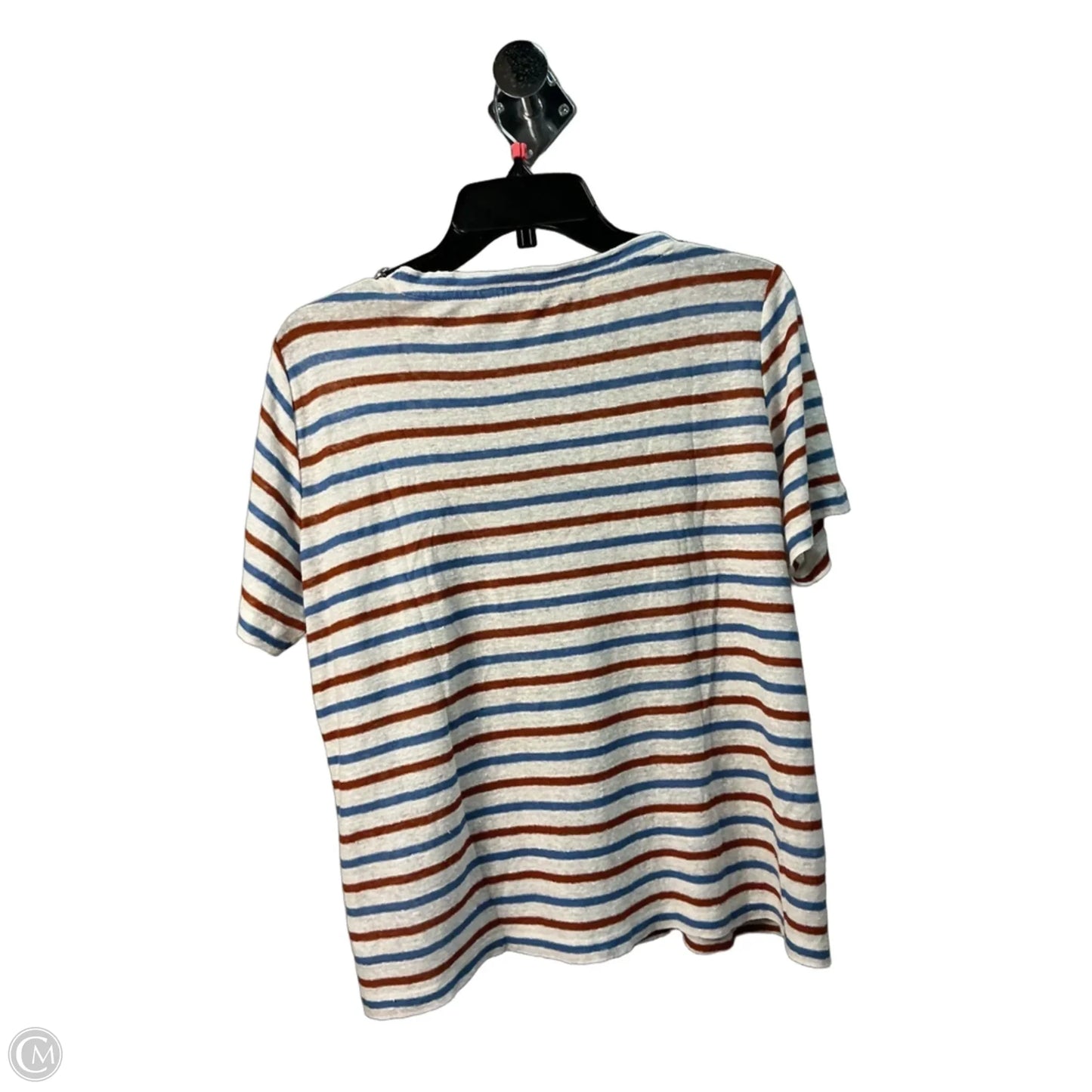 Top Short Sleeve By Veronica Beard In White, Size: M