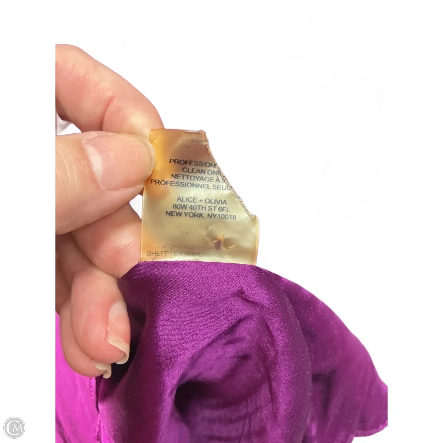 Dress Designer By Alice + Olivia In Purple, Size: S