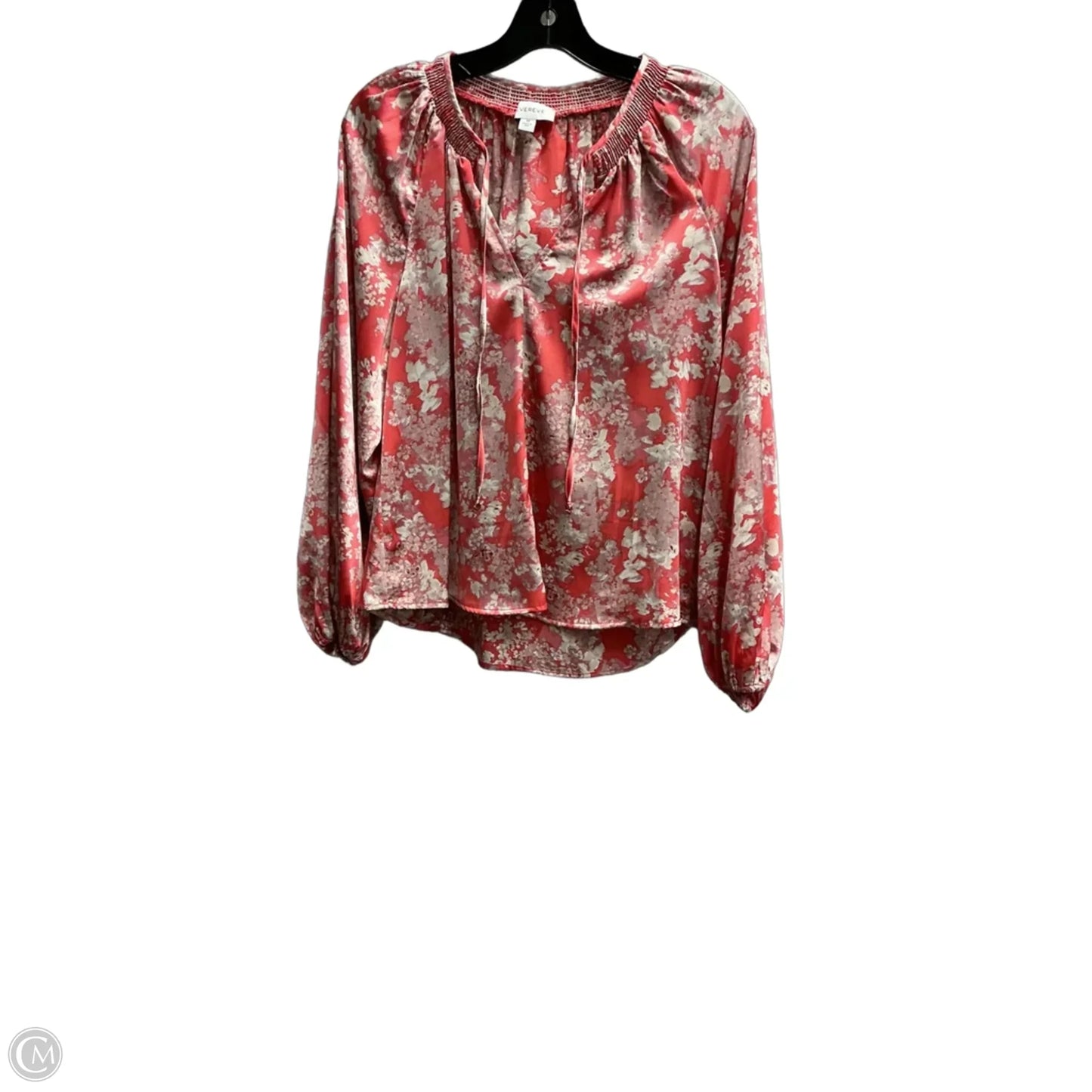 Top Long Sleeve By Evereve In Pink, Size: M