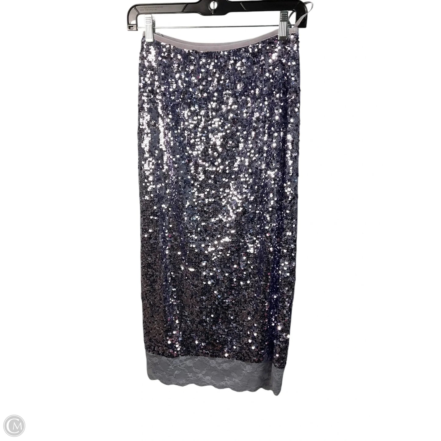 Skirt Midi By Anthropologie In Purple, Size: Xs