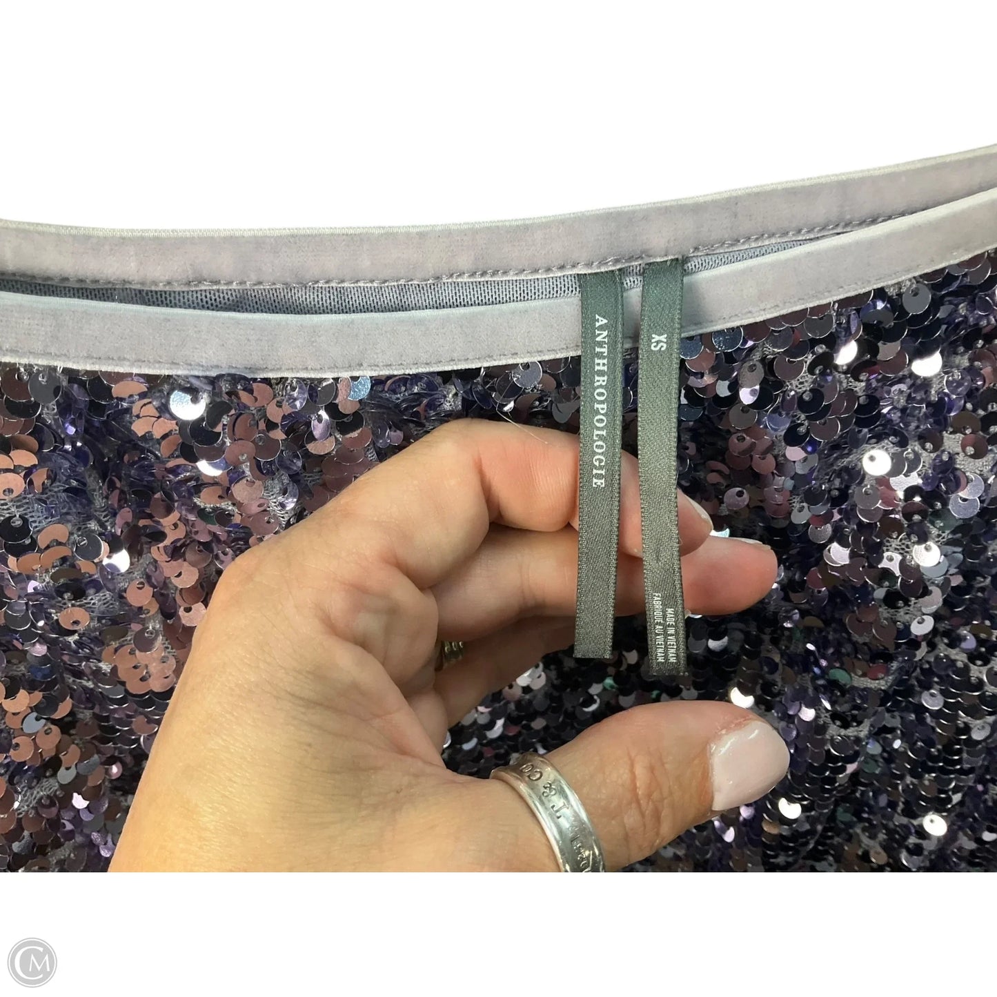 Skirt Midi By Anthropologie In Purple, Size: Xs