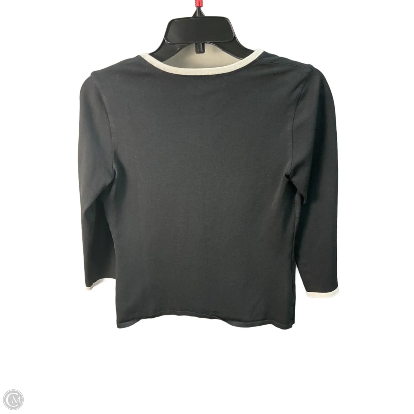 Top Long Sleeve Designer By Escada In Black, Size: S