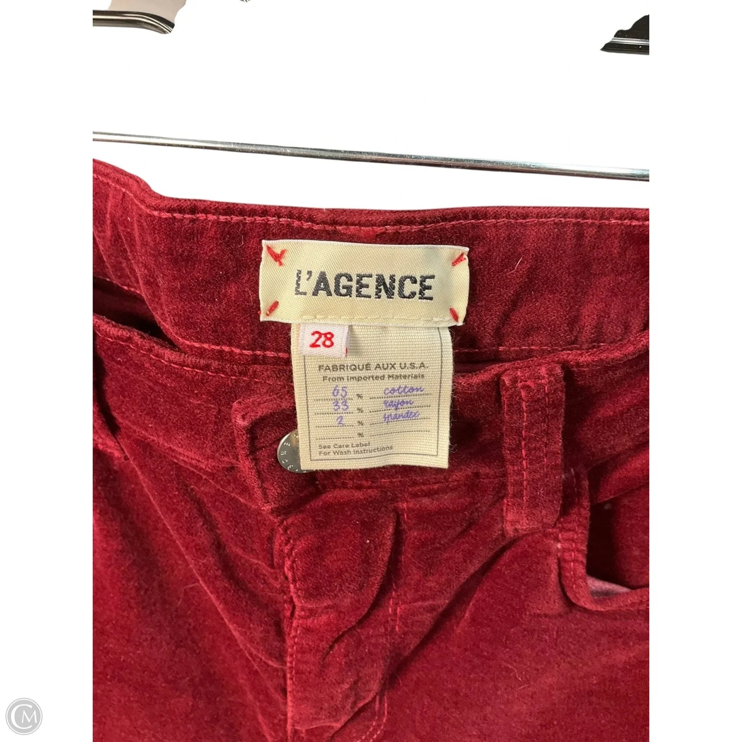 Pants Other By L Agence In Red, Size: 6