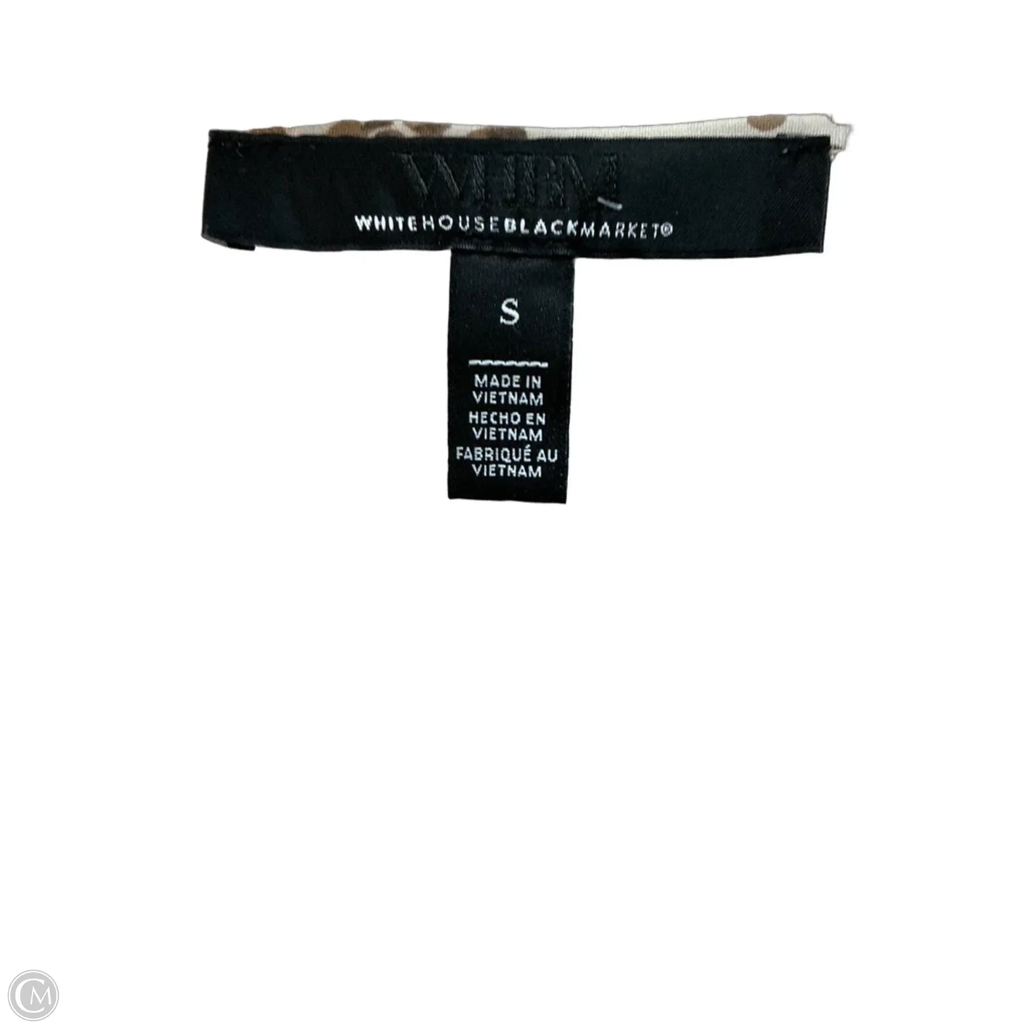 Top Sleeveless By White House Black Market In Cream, Size: S
