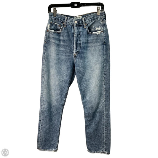 Jeans Straight By Agolde In Blue, Size: 4
